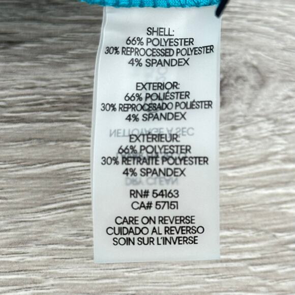 CALVIN KLEIN Short Sleeve Side Button-Trim Career Sheath Dress Teal - Size 4 NWT - Picture 9 of 11